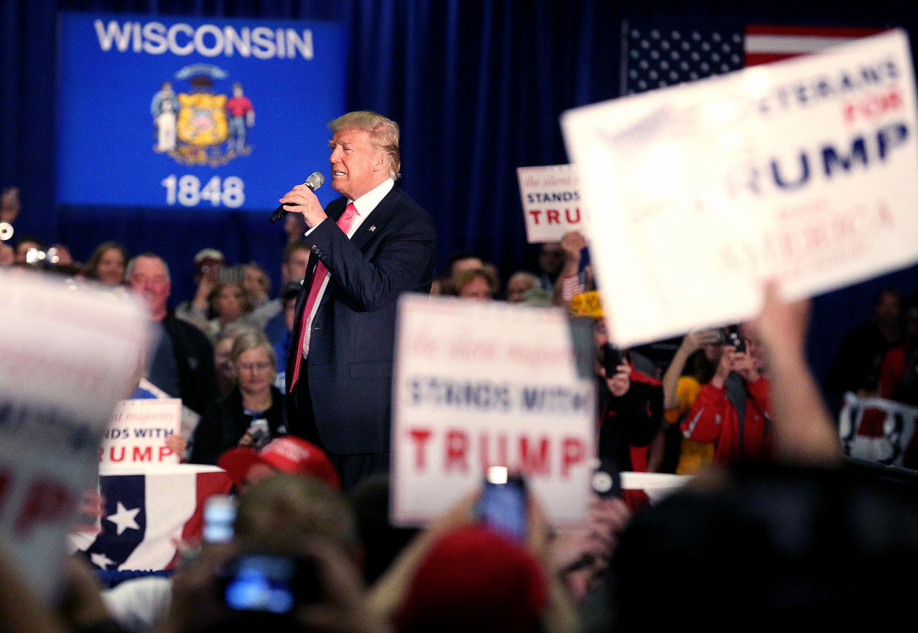 Donald Trump visited the La Crosse Center in 2016